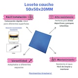 thumbnail of Pavimentos Arquiservi - Losetas de Caucho - Pack 8 - 50x50x20mm (Azul)