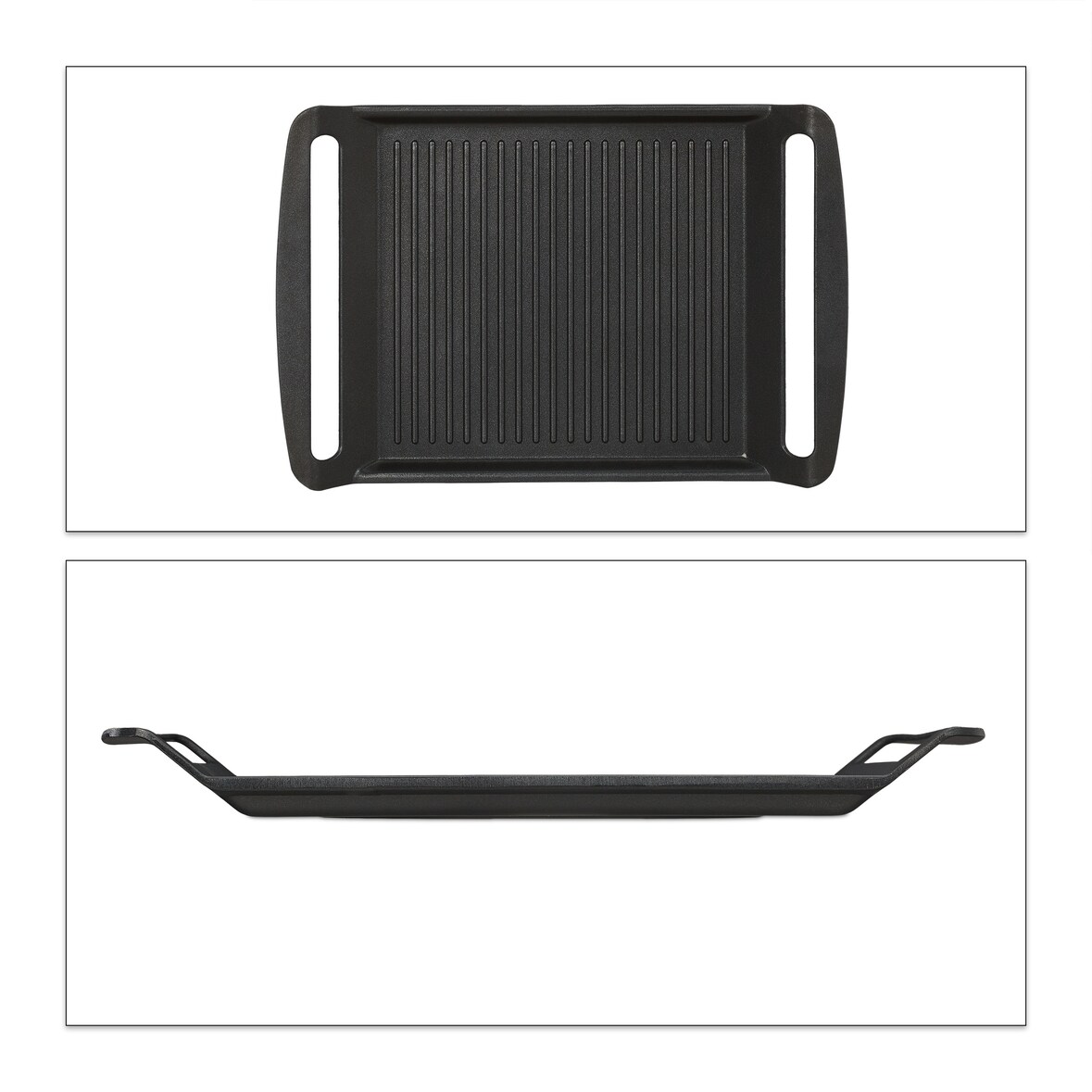 Relaxdays Grillplatte, Gas- & Elektroherd, Fleisch Gemüse Fisch grillen, Antihaft Grillpfanne, BxT 23x26 cm, anthrazit