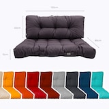 thumbnail of Lot coussins extérieur pour palette gris carbone 120x80 Imperméables Anti-UV DECOARTS