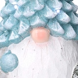 thumbnail of Vacchetti Gnomo in resina azzurro seduto con led cm ø21,5h36,5