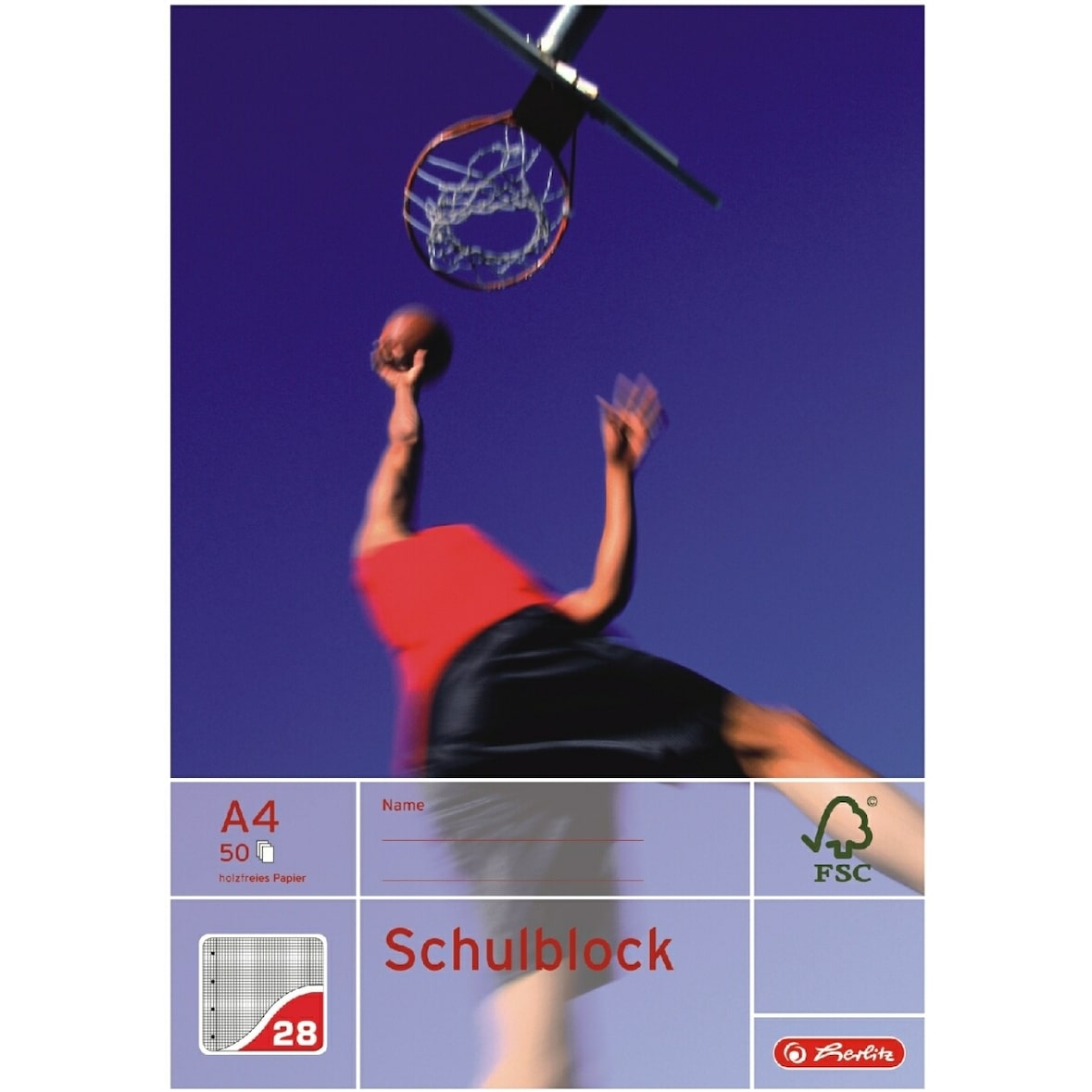 Schulblock A4 Lineatur 28