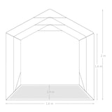 thumbnail of vidaXL Garagenzelt PVC 1,6x2,4 m Grün