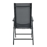 thumbnail of SVITA tuinstoelen Hoge rugleuning Opvouwbaar Verstelbare stoel Set van 2 Aluminium Antraciet