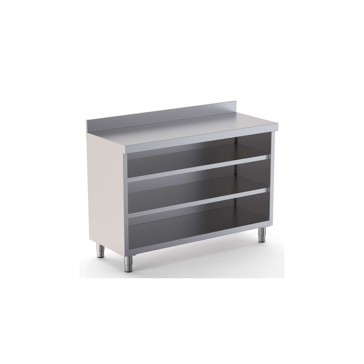 Mueble Estantería Acero Inoxidable 800x350x1050mm 2 Estantes