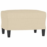 thumbnail of vidaXL Sessel mit Hocker Creme 60 cm Stoff