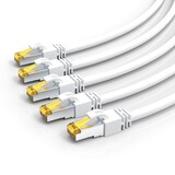 thumbnail of Primewire 5x LAN-Kabel CAT.7, RJ-45 (Ethernet), Gigabit Ethernet S/FTP Netzwerkkabel, 10000 Mbit/s, Patchkabel - 0,5m