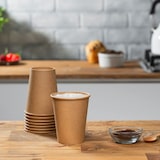 thumbnail of DeinPack Kaffeebecher 200 Stück 300 ml 12 oz Pappbecher braun