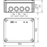 thumbnail of OBO Bettermann Kabelabzweigkasten T 160 M32 2007097