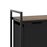 thumbnail of tectake Cesto para ropa sucia con estante, estilo industrial - 34 x 93,5 x 72 cm negro/marrón