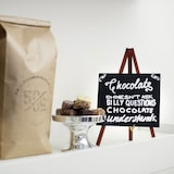 thumbnail of Securit® Mini Tafelkrijtbord op Ezel - Hout met Mahonie Gelakte Afwerking - Inclusief Krijtstift