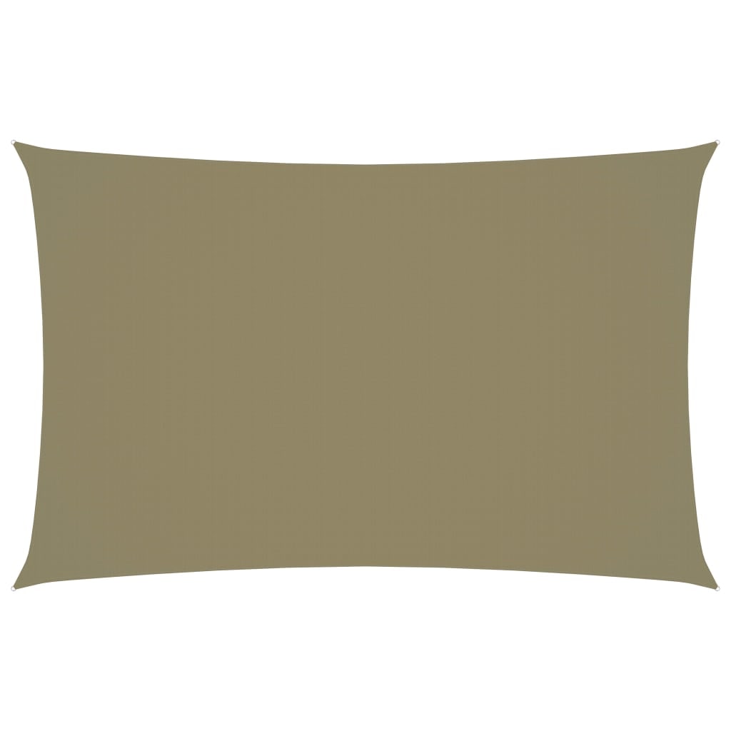 vidaXL Sonnensegel Oxford-Gewebe Rechteckig 5x8 m Beige