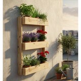 thumbnail of HORTALIA Jardinera vertical Stand Line Wall KD 3B en madera tratada para exterior