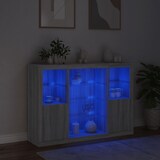 thumbnail of vidaXL Sideboards mit LED-Leuchten 3 Stk. Grau Sonoma Holzwerkstoff