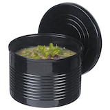 thumbnail of SOLIA Boite de conserve noire PP 450 ml avec couvercle - PS34537 - par 72 pièces