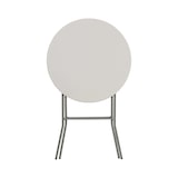 thumbnail of Mesa Plegable Redonda Alta de 80x110cm Catering Blanco 7house