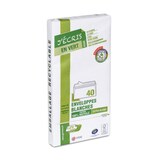 thumbnail of Paquet de 40 enveloppes extra blanches 100% recyclées DL 110x220 80 g/m² bande de protection GPV Green®