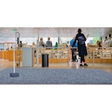 thumbnail of Felpudo Grande de fibra sintética con revés de goma de grandes dimensiones para entrada kokosintegom 100x300 plata