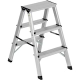 thumbnail of Garden Friend Sgabello Everest Doppia salita in alluminio Portata max 150 kg Per uso domestico e bricolage Grigio