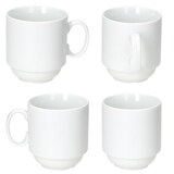 thumbnail of 15tlg Frühstücksset Tommy weiß Porzellan Teller Schalen Kaffee-Becher stapelbar