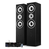 thumbnail of Pack Enceintes LTC L766-BK Noir Acoustiques Hifi/Home-Cinéma 1000W + Ampli stéréo 2x50W Ecran LCD - USB MP3 SD Bluetooth - FM