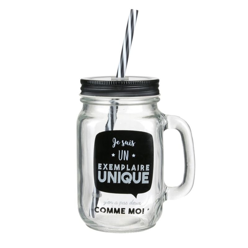 Mason Jar 45cl en verre Dites Le Avec Des Mots MO1211