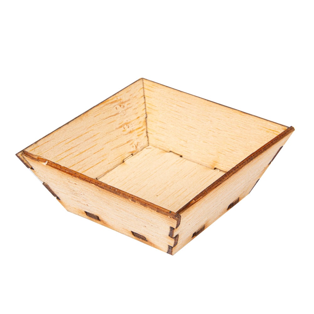 Mini Recipientes Para Aperitivos  5X5X2 Cm Natural Bambú (400 Unidades)