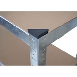 thumbnail of Estantería para cargas pesadas HWC-D67, estantería de taller sin tornillos, 160x80x40cm, carga máx. 320kg ~ galvanizada
