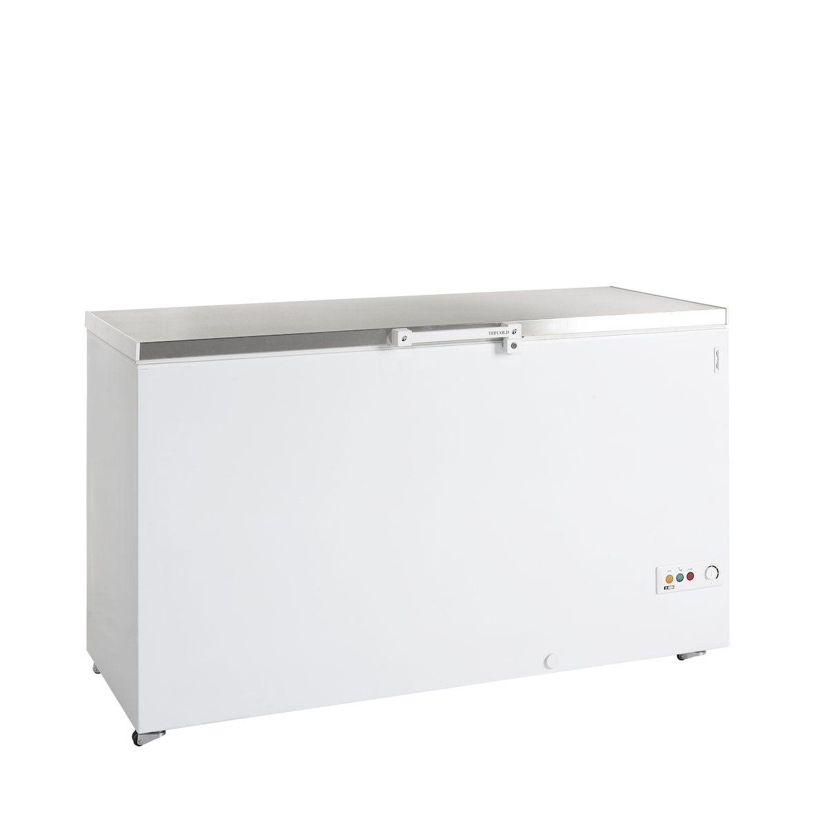 TEFCOLD Congelador para helados FR505S SL TEFCOLD, acero y vidrio, refrigeración profesional, Blanco