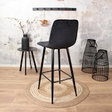 thumbnail of DS4U - Gaby barkruk velvet 75 cm 2.0 - zwart