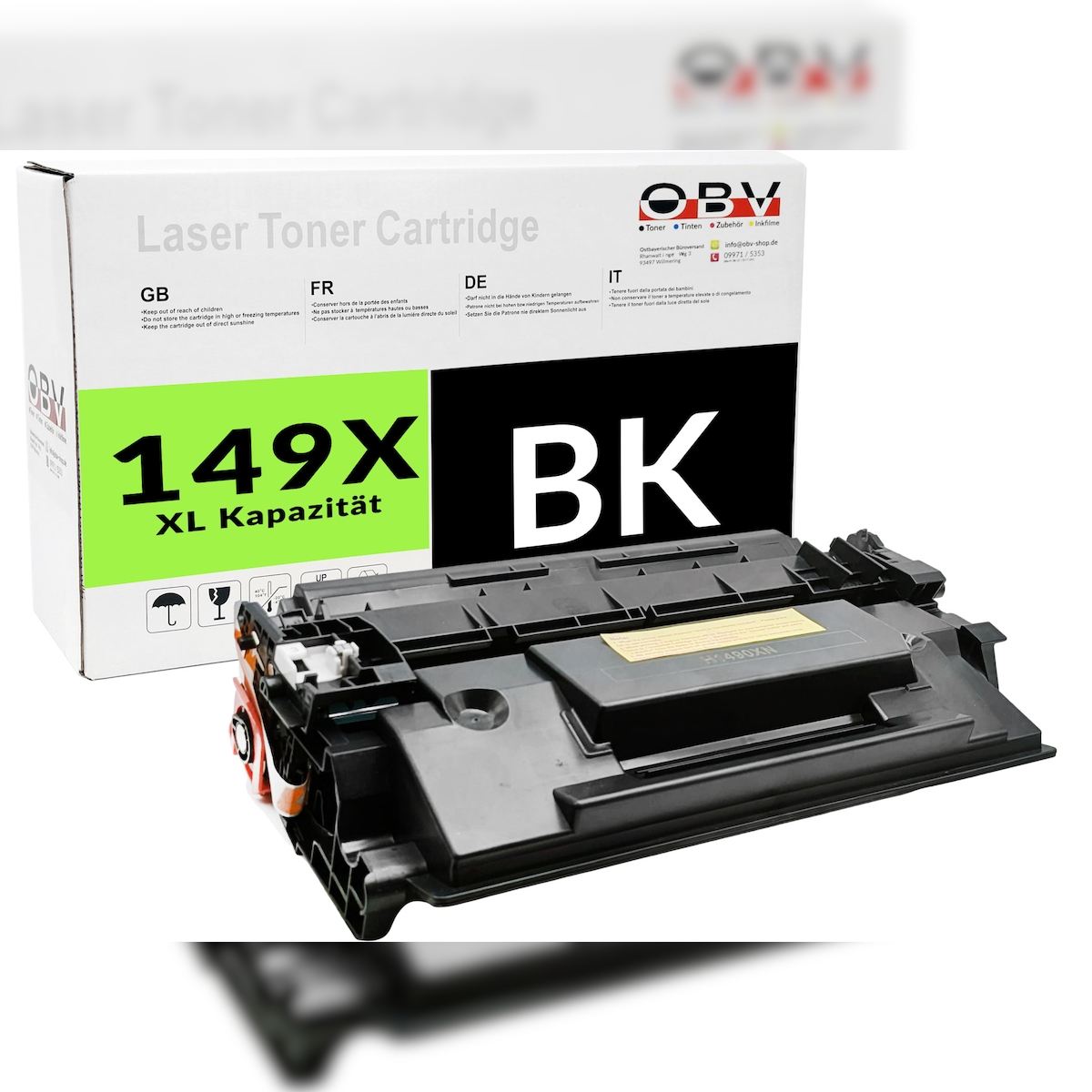 OBV Toner kompatibel für HP 149 X LaserJet Pro 4001 Schwarz