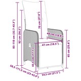 thumbnail of vidaXL 9-tlg. Garten-Bistro-Set mit Kissen Grau Poly Rattan