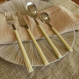 thumbnail of Novastyl - Lot 6 cuillères de table colorama 21.5cm en acier inoxydable crème