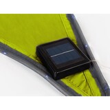 thumbnail of Voile d'ombrage, 170 LED solaires, hydrofuge, 3,6 x 3,6 x 3,6 m, 160 g/m², IP44, polyester, triangulaire, vert lime