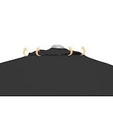 thumbnail of METRO PROFESSIONAL Sombrilla cuadrada Lirona, aluminio, 2 x 2 m, hidrófugo, negro/platino