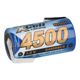 thumbnail of XCell Racing Einzelzelle Ni-MH 4500mAh 1,2V Sub C X4500SCR mit Z- Lötfahne