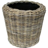 thumbnail of Maceta Seca de Ratán - ø 34 x 30 cm - Jardinera Sostenible con Interior de Plástico Reciclado Impermeable - Macetas de Interior - Gris