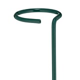 thumbnail of Relaxdays Pflanzstäbe Metall, 10er Set, Rankstäbe mit Ring, 80 cm, Metallstäbe Garten, mit Pflanzenbindern, dunkelgrün