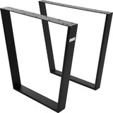 thumbnail of ML-Design Tischbeine 2er Set Trapez 75x72 cm Schwarz | V-Form Stahl 8x2 cm, Industrial Tischgestell Esstisch Möbelfüße