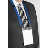 thumbnail of DURABLE - 8525-07  Portanome A6 in PPL con cordoncino in tessuto 20 DUO, blu