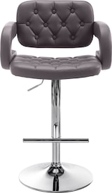thumbnail of Barhocker Dublin Kunstleder braun/chrom
