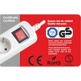 thumbnail of Silver Electronics - Regleta Enchufes Ladrón de enchufes con Interruptor de Luz Alargador Enchufe multienchufe 5 tomas Enchufe multiple Cable de 5m