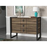 thumbnail of Kommode Sideboard mit 3 Schubladen Lost Metallfüße Walnuss