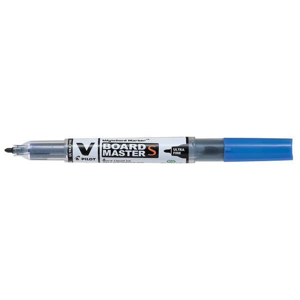 Pilot V-Board Master S Non-permanent Whiteboard-Marker Blau Extra Fein Rundspitze  - 0,8 mm 80% Recycelt