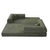 thumbnail of Oviala Divano letto 2 posti in tessuto verdi