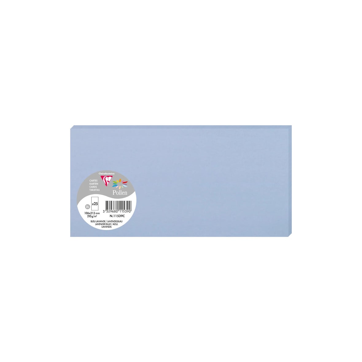 Pollen 250x Karte DL Pollen 210g - Lavendelblau 11539C