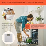 thumbnail of Klarstein Barett Inselabzugshaube Ø35 cm Umluft 558 m³/h LED Aktivkohlefilter Schwarz