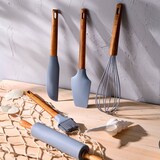 thumbnail of BERGNER - Set di 3 Padelle in Alluminio Pressato Ø16/Ø20/Ø24 cm Adatte per Induzione Navy Black con Set di 5 utensili da cucina in silicone e legno