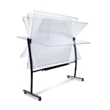 thumbnail of Rocada pizarra lacada de doble cara con soporte volteable curve 120x150cm (1500x1200mm)