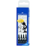 thumbnail of Tuschestift Pitt Artist Pen Manga Black sortiert mm schwarz 4er Etui