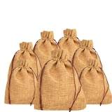 thumbnail of 20x Sacos de juta natural 7x9 cm reutilizáveis para lembranças e presentes